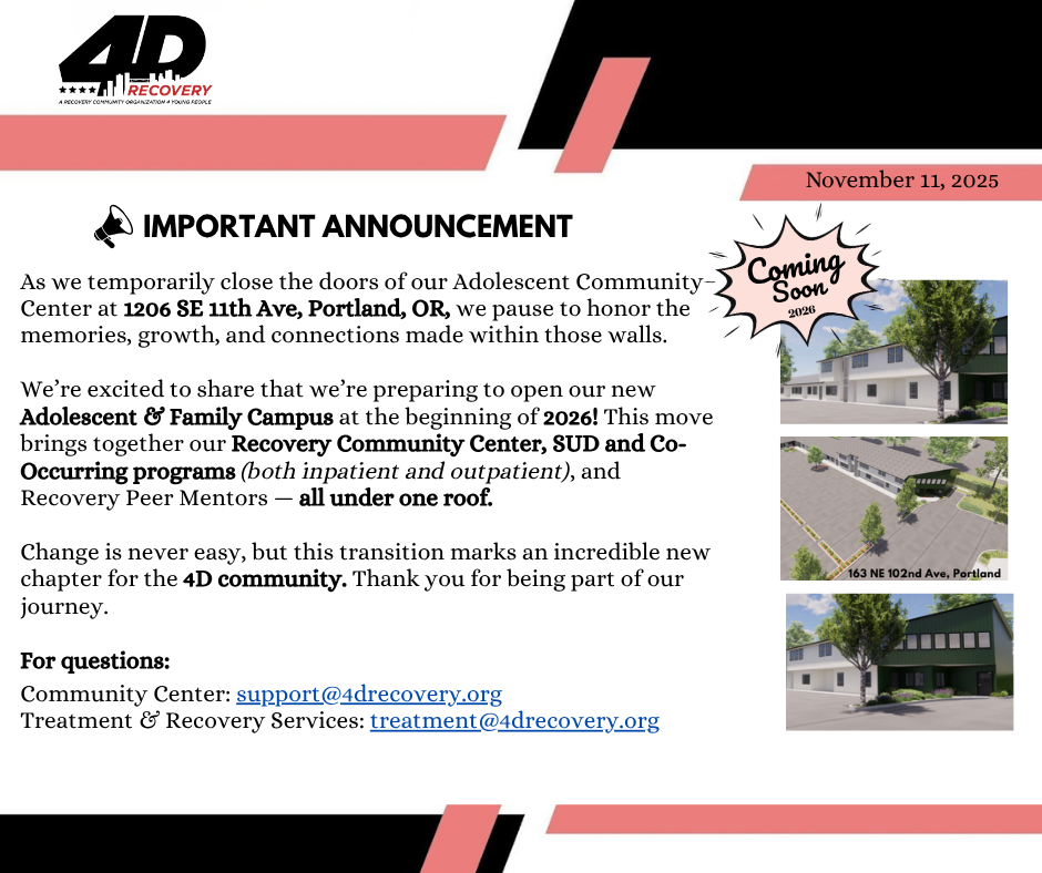 4D Website Adolescent Closing Announcement